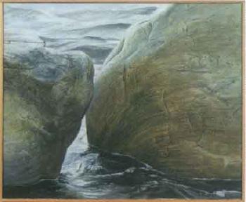 Large stones in the water by 
																	Gosta R Calmeyer