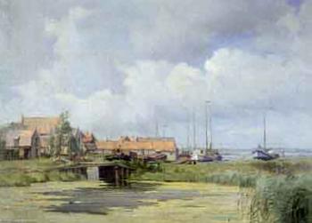 Small harbour by 
																	Cor van Oel