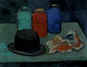 Still life with hat by 
																	Jan Kagie