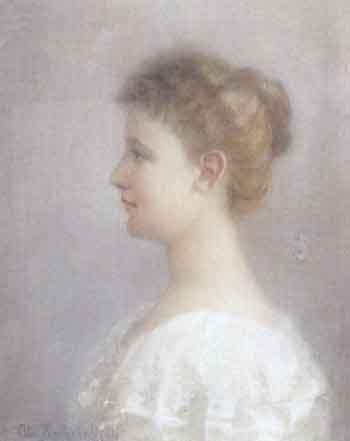 Portrait of Wilhelmina by 
																	Adriana Maria Hendrika Bleuland van Oordt