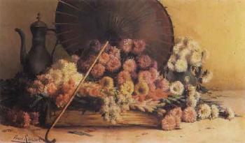 Nature morte a l'ombrelle japonaise by 
																	Alexandre Raybaud