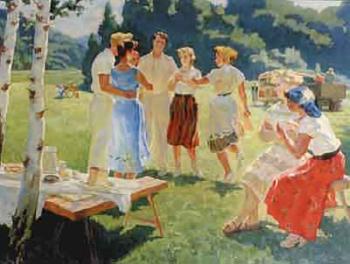 Summer picnic by 
																	A Saphargalin