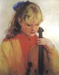 Young violinist by 
																	Viktoria Samsonova