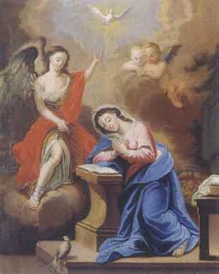 Virgin Annunciation by 
																	Franz Zebhauser