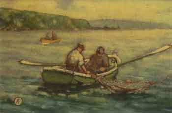 Fishing off Whitby by 
																	Arthur Palin