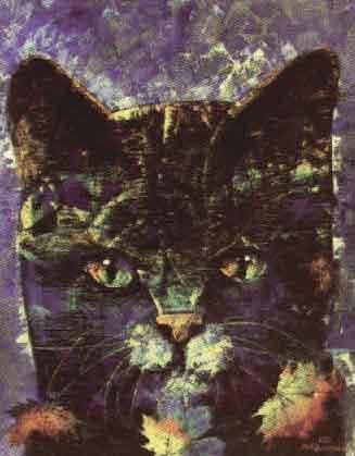 Imaginary portrait of a cat by 
																	Michael Qvarsebo