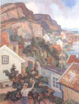 Landscape from Grebbestad by 
																	Albert Eldh