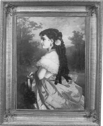 Portrait de la cantatrice Adelina Patti by 
																	Marcel Johann von Zadorecki
