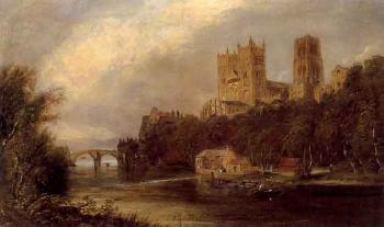 Durham Cathedral and castle from Prebend's bridge by 
																	Henry G Duguid