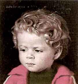 Portrait of young child by 
																	Angelika Tubke