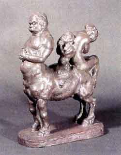 Centaur with Nereide by 
																	Reinhold Kuntze