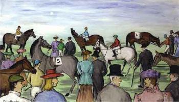 Parade Ring, Lady's Day, Punchestown by 
																	Gladys MacCabe