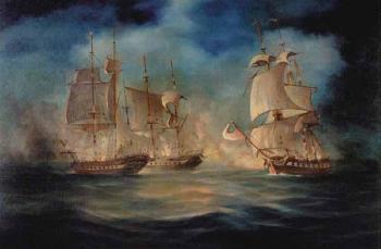 Sea battle by 
																	Leon Kalogeropoulos