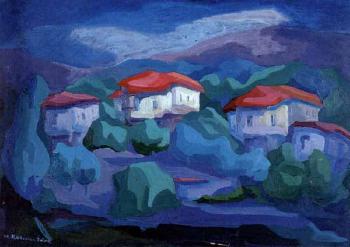 Red roofs by 
																	Marianthi KaPandae-Patsi