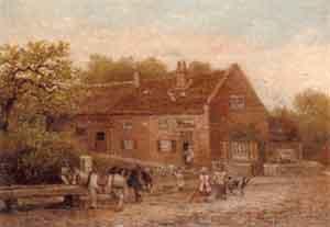 The Old Coach and Horses Inn, Chester Green, Derby by 
																	Percy Rowbottom