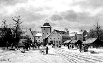 Cattle market in winter by 
																	Gerhard Zank