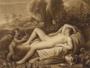 Amor and Psyche by 
																	Friedrich Siegmund August Nachtigall