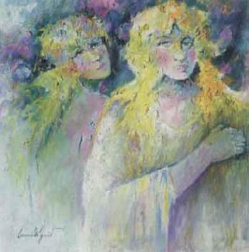 Two girls by 
																	Camillo Fait