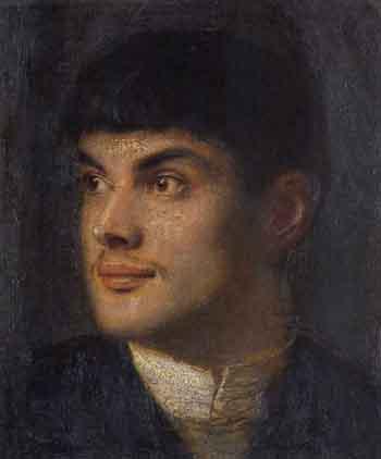 Portrait of the artist Franz von Stuck by 
																	Leo Samberger