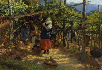 Grape harvest by 
																	Rudolf Dammeier
