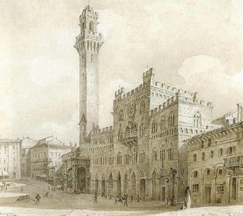 Siena - Palazzo Vecchio by 
																	Friedrich Osten