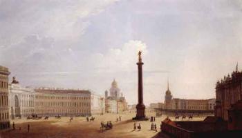 View of Palace square by 
																	Adolph Ladurner