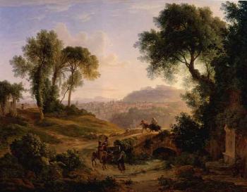 View of Naples by 
																	Joseph Rebell