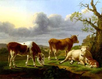 Cows by 
																	Johann von Dalling Dallinger