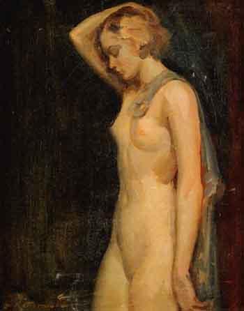Female nude standing by 
																	Walter G Ratterman