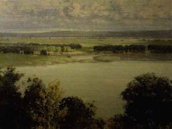 River landscape from the bluffs by 
																	Frederick Oakes Sylvester