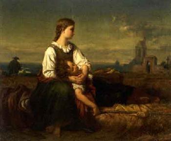 Brother and sister resting by 
																	Carl Offterdinger
