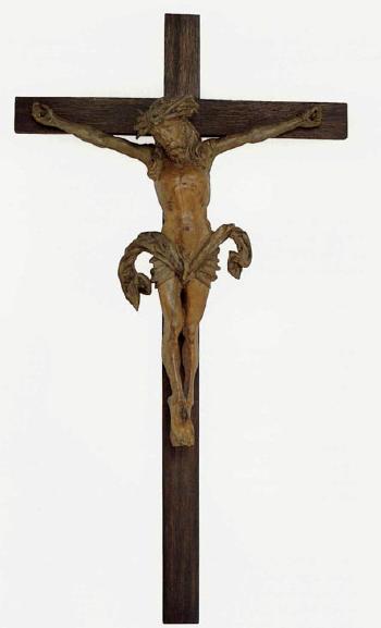 Christ on cross by 
																	Hans Backofen