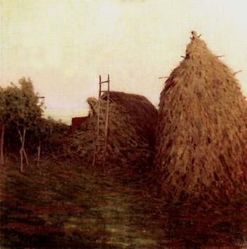 Haystacks by 
																	Eugenio Olivari