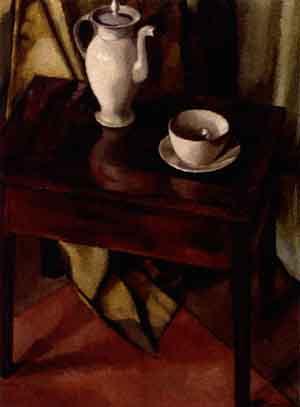 Still life with coffee jug and cup by 
																	Rene Kuder