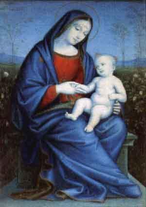 Madonna and Child by 
																	Eliseo Tuderte Fattorini
