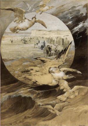 Le mois d'aout by 
																			Jules Auguste Habert-Dys