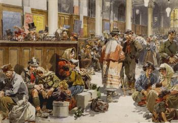 Les emigrants by 
																			Frederic de Haenen