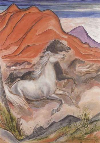 Valley of the wild horses by 
																	Carl Roters