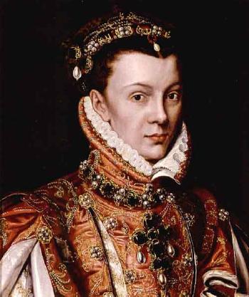 Portrait of Elizabeth de Valois by 
																	Alonso Sanchez Coello