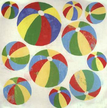 Beachedball painting no.1 by 
																	Donald Baechler