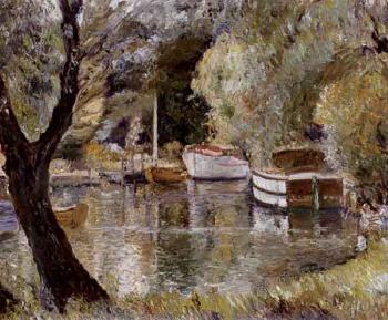 Thames backwater by 
																	Ronald Ossory Dunlop