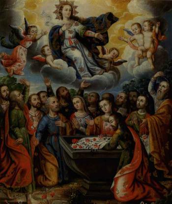 Assumption of the Virgin by 
																	Gregorio Gamarra
