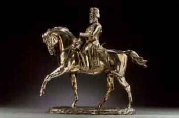 Equestrian portrait of King Edward VII when Prince of Wales by 
																	 Remington-Clarke