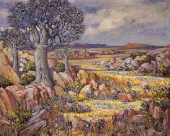 Springtime in Namaqualand by 
																	Pieter Hugo Naude