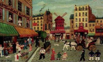 Montmartre, la Place Blanche by 
																	Hector Trotin
