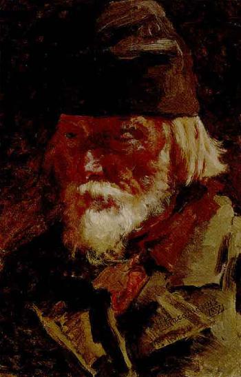 Portrait of old peasant by 
																	Nikolai Alexeievich Kasatkin