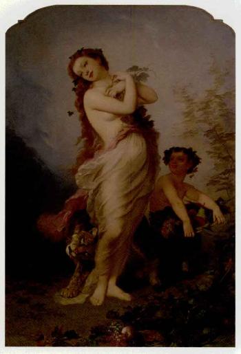 Allegory of Spring. Allegory of Autumn by 
																			Charles Voillemot