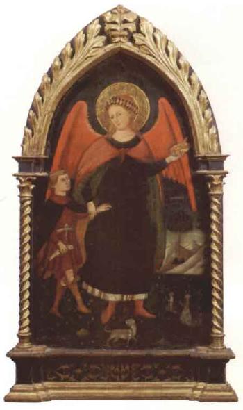 Tobiolo and the angel by 
																	Stefano d'Antonio di Vanni