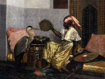 Tambourine girl by 
																	Ferdinand Roybet