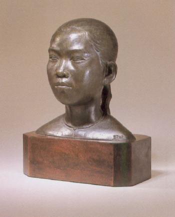 Head of a Vietnamese girl by 
																	T G Quoi